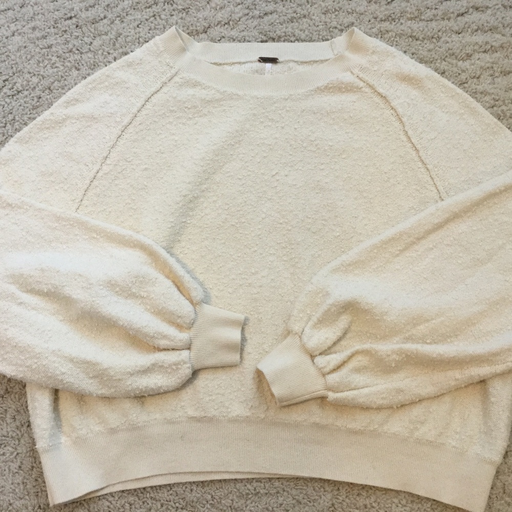 Free People Cropped Sweatshirt
